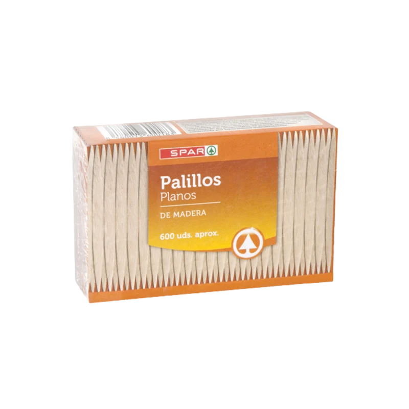Palillos Planos SPAR 600u