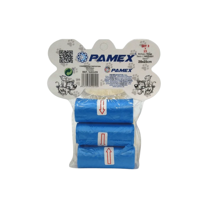 Bolsas Higiénicas Mascotas Pamex 3u