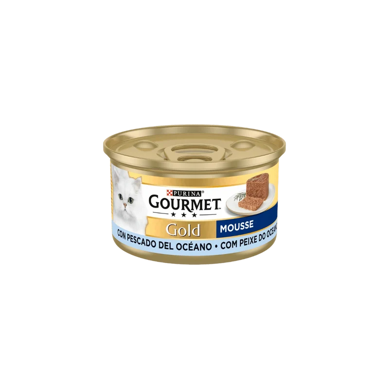 Purina Gourmet Gold Mousse Pescado del Océano 85g