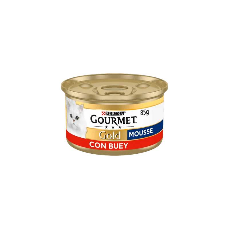 Purina Gourmet Gold Mousse Buey 85g