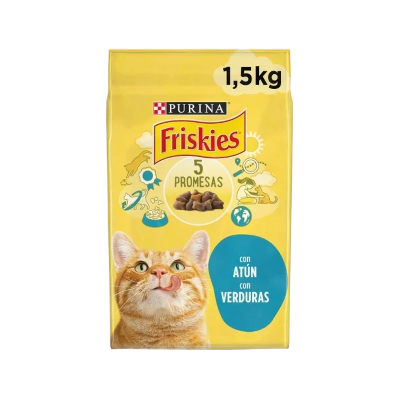 Friskies para Gatos con Atún y Verduras 1,5kg