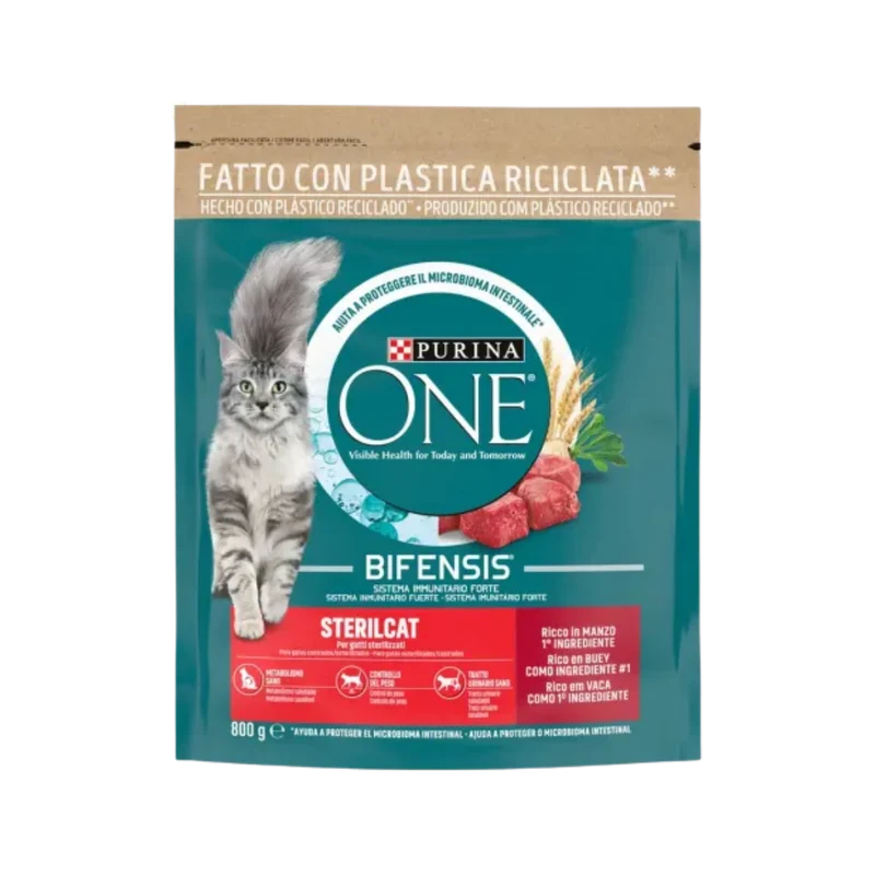 Purina One Gatos Esterilizados Rico en Buey 1,5kg