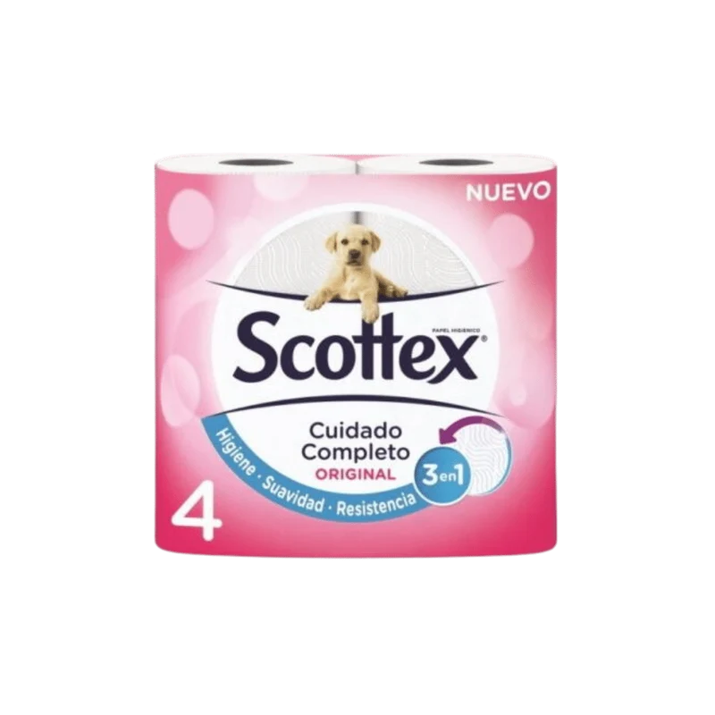 Papel Higiénico Scottex Original 4 Rollos