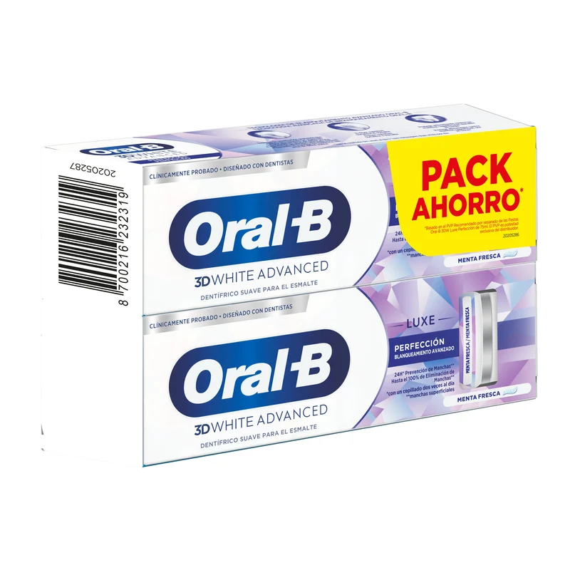 Dentífrico 3d white perfect Oral b p2 75ml/u
