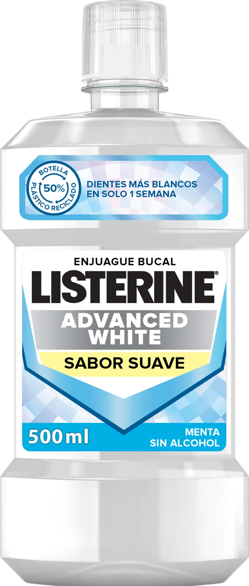 Enjuague bucal whiterning Listerine 500ml