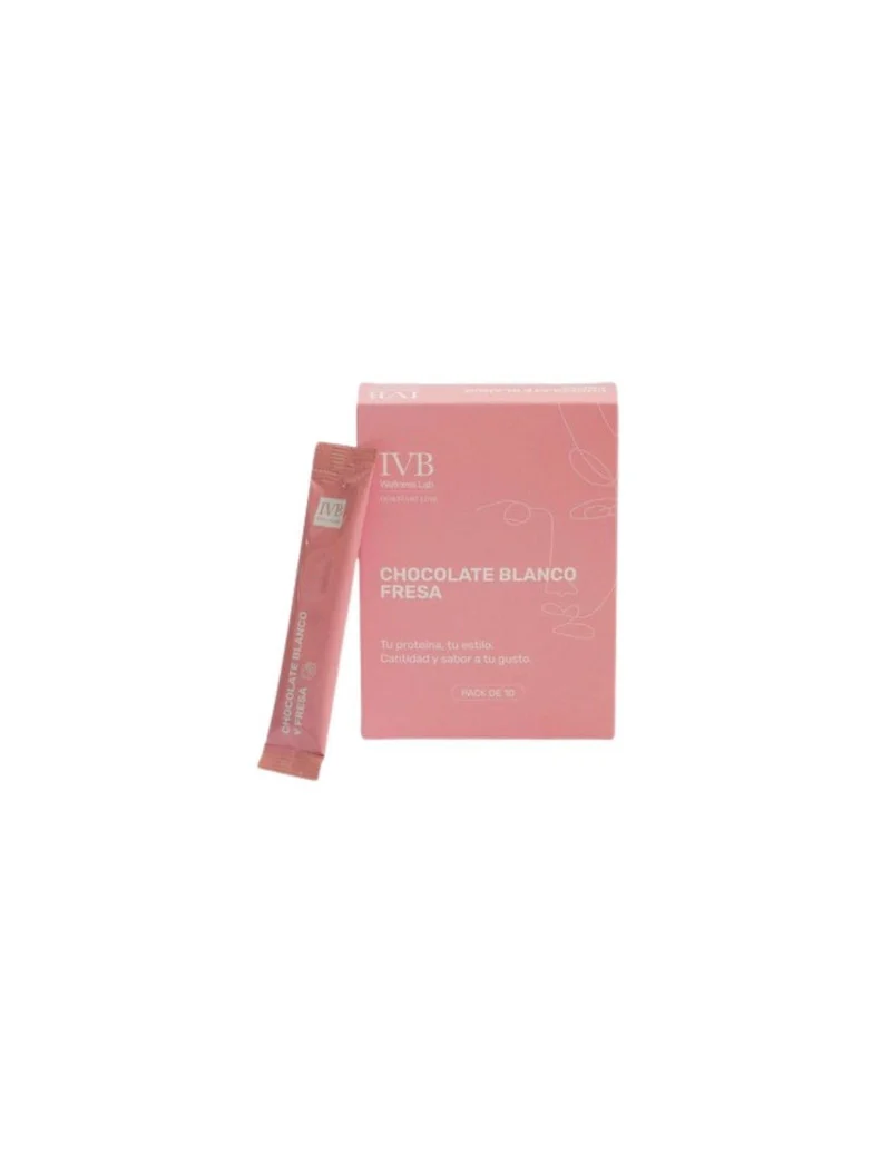 IVB Stick Chocolate Blanco y Fresa para Suplementos 10x5gr