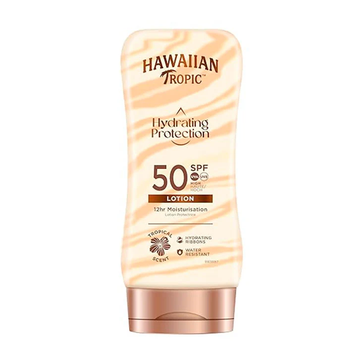 Loción solar proteccion hidratante spf 50 Hawaiian 180ml