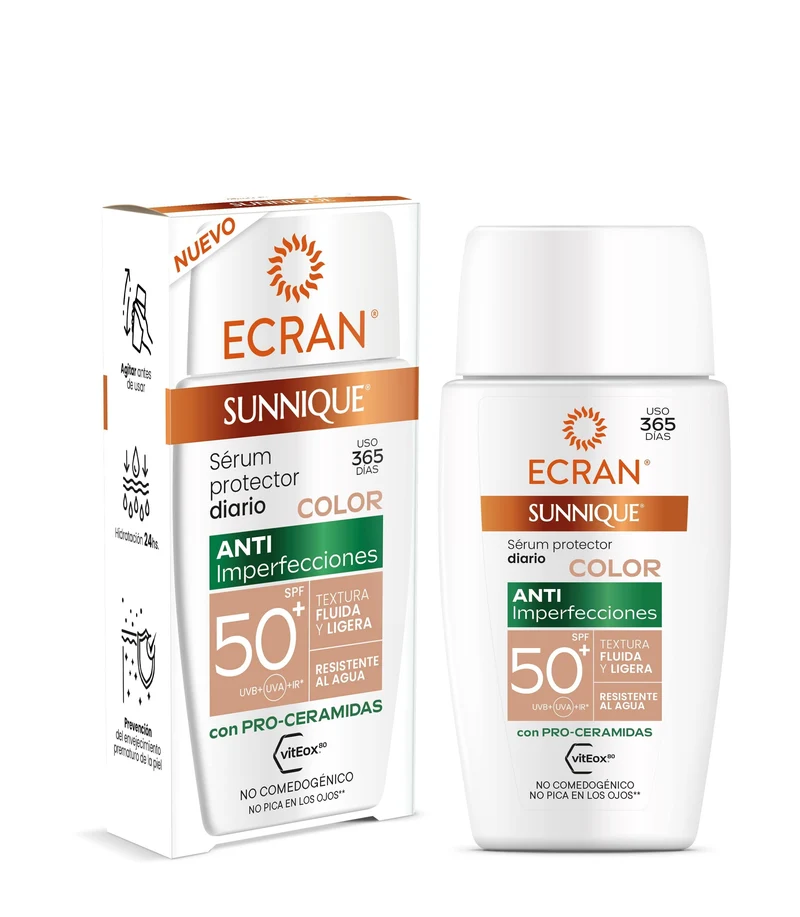 Protector solar serum color fp50 Ecran 40ml