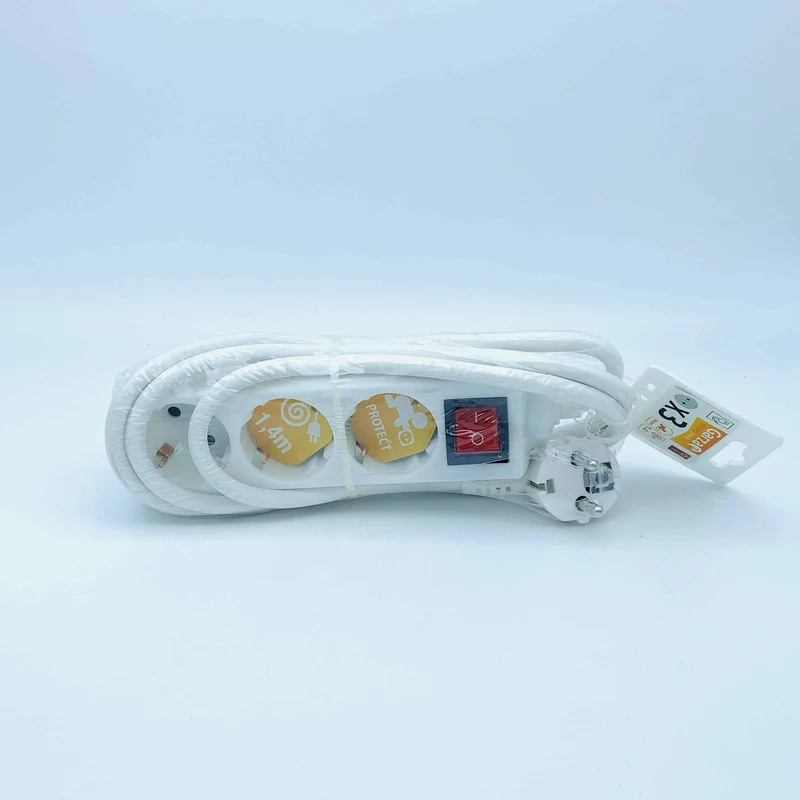 Alargador con Interruptor 3 Tomas