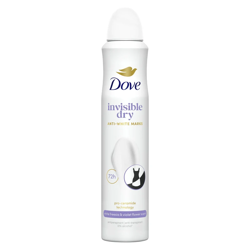 Desodorante spray mujer dry 0% alcohol 48h Dove 200ml