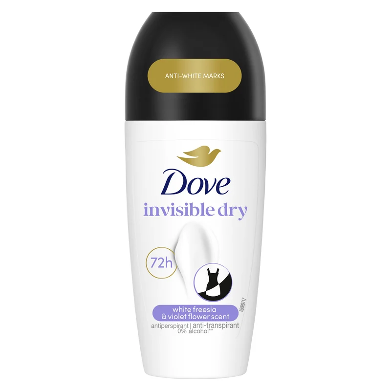 Desodorante roll on invisible dry Dove 50ml