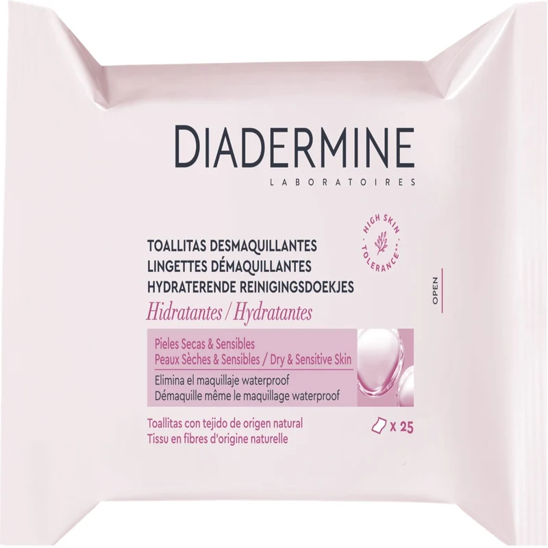 Toallita desmaquillante hidratantes Diadermine 6u