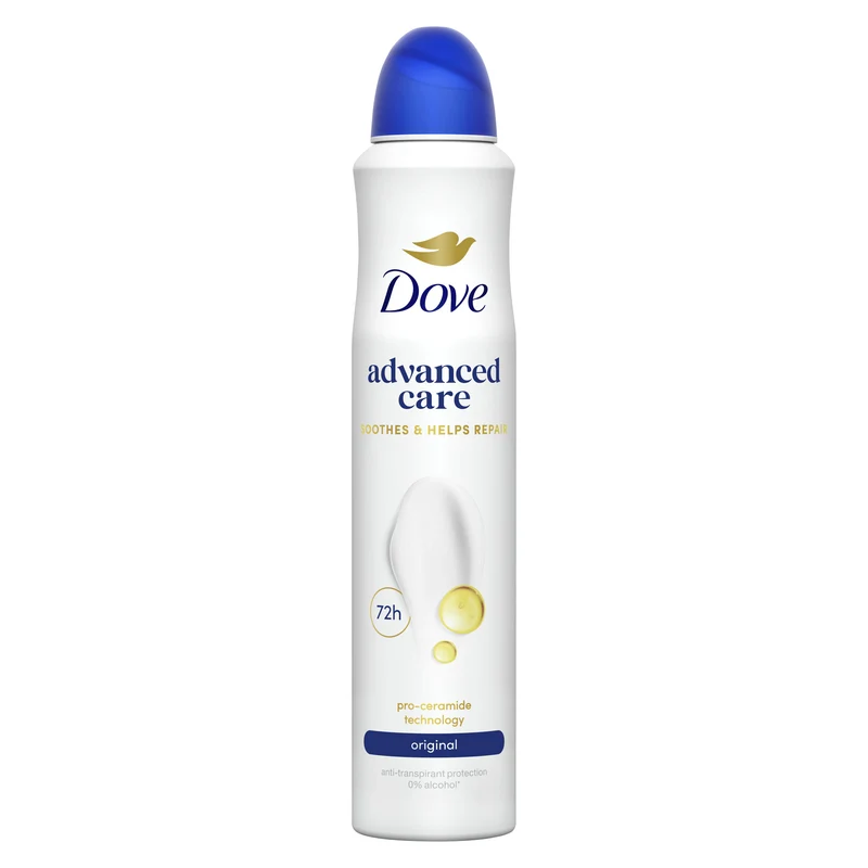 Desodorante spray mujer original 0% alcohol 48h Dove 200ml