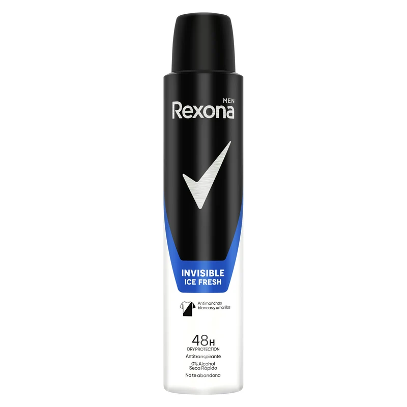 Desodorante spray hombre invisible antitranspi 48h Rexona motion sense 200ml