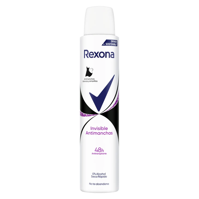 Desodorante spray mujer invisib aqua 0% alcoh 48h Rexona motion sense 200ml