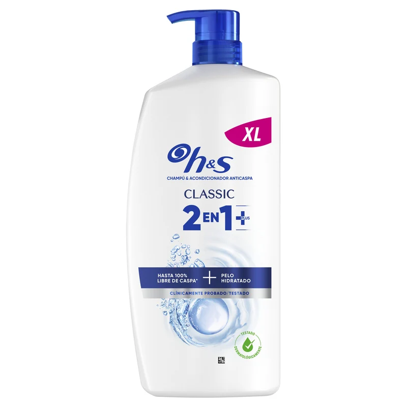 Champú anticaspa clasico 2 en 1 H&S 800ml