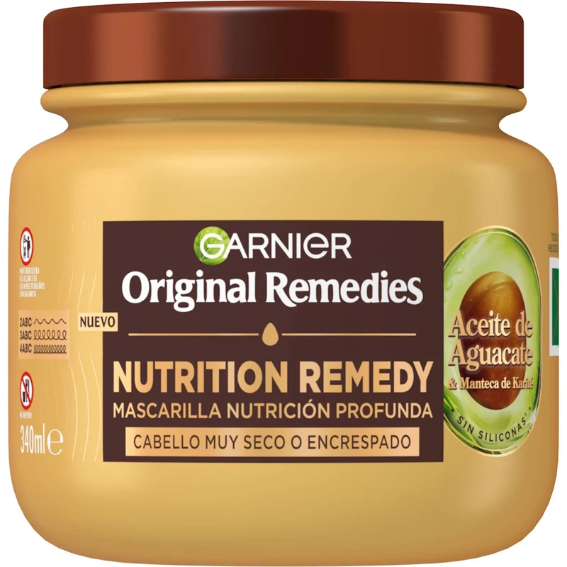 Mascarilla aguacate Original remedies 340ml