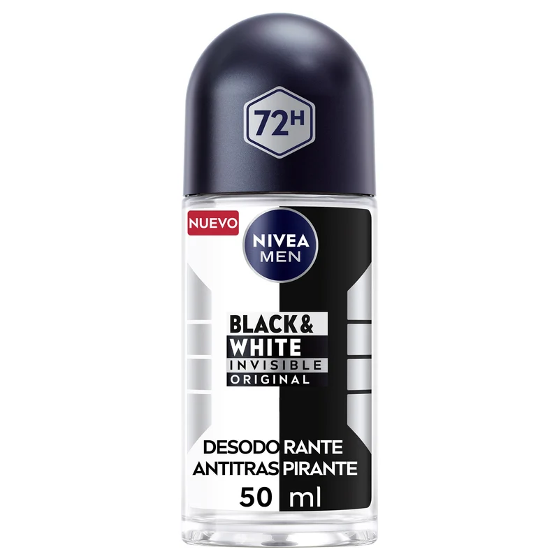 Desodorante rollon black&white men Nivea 50ml