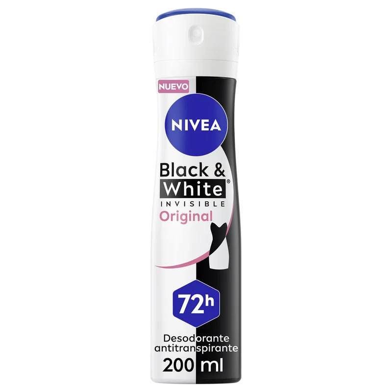 Desodorante spray inv black&white Nivea 200ml