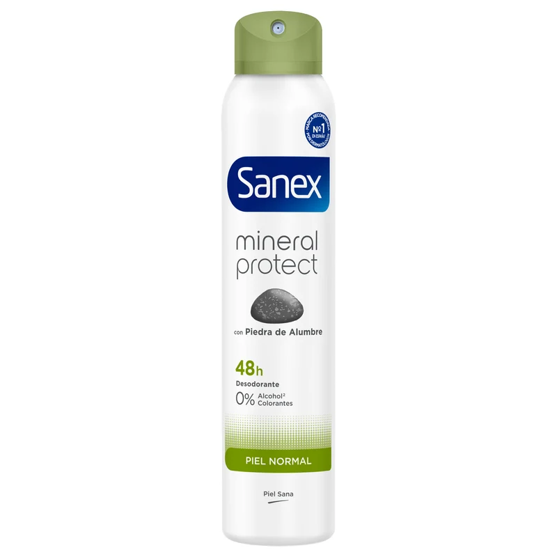 Desodorante spray unisex natur protect 0% alcoh Sanex 200ml