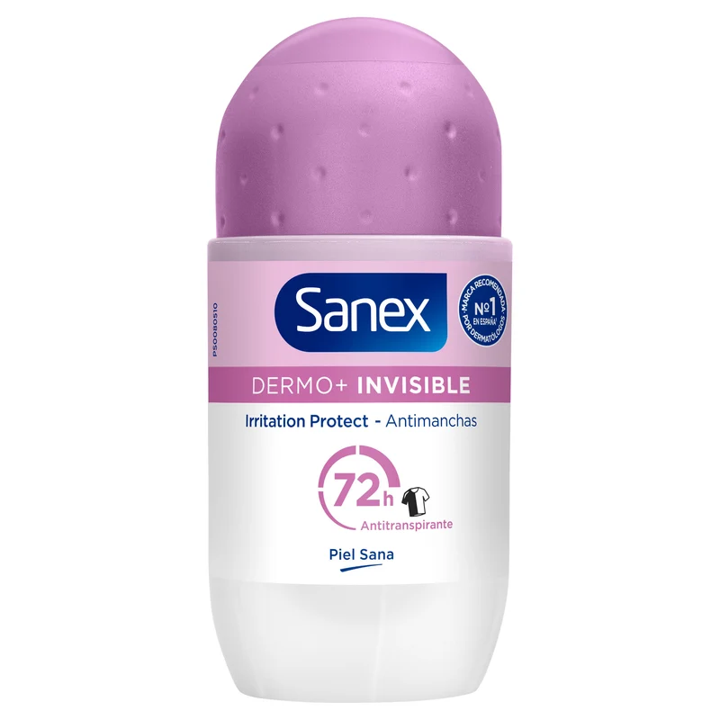 Desodoran roll on unisex invis antitransp 24h Sanex 50ml