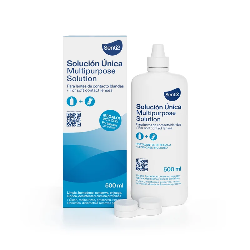 Solución única lente contacto blanda Senti2 500ml
