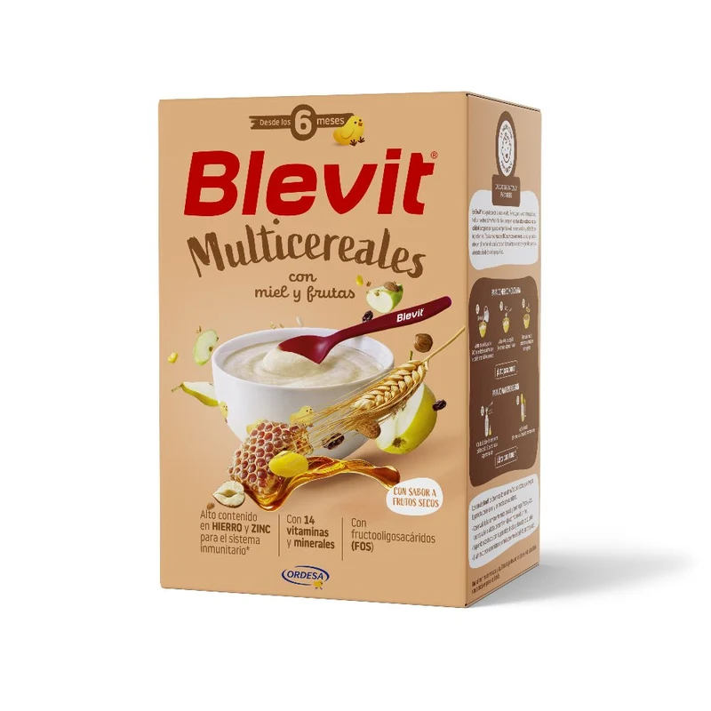 Blevit Plus Multicereales con Miel y Frutas Papilla Infantil 500 g