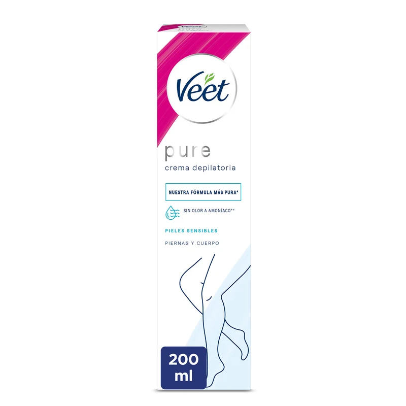 Crema depilatoria pure piel sensible Veet 200ml