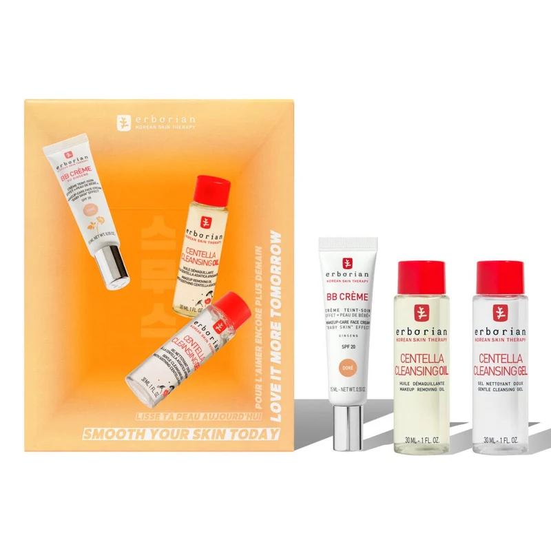 Erborian Kit BB Cream Doré 15 ml + Doble Limpieza Centella 30 ml + 30 ml