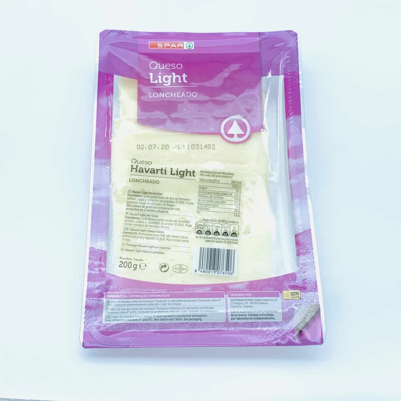 Queso Light Loncheado SPAR