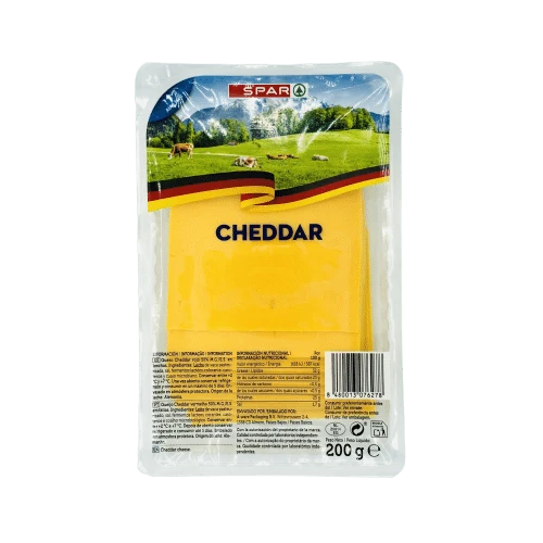 Queso Cheddar en Lonchas SPAR