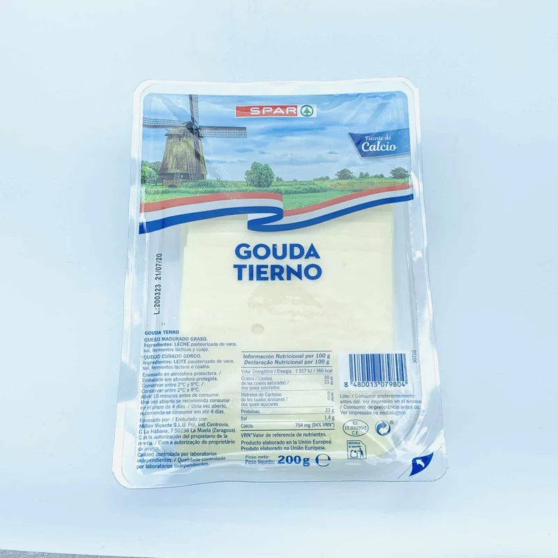 Gouda Tierno en Lonchas SPAR