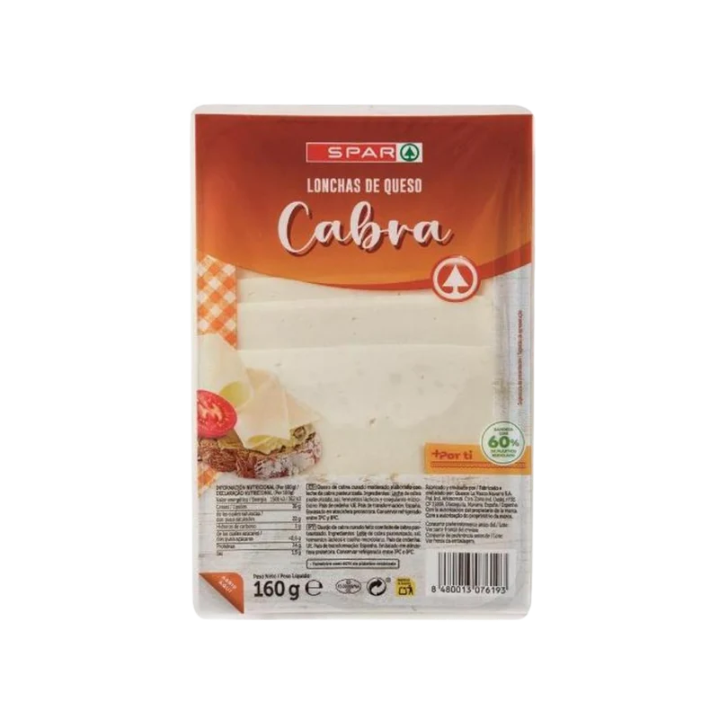 Queso de Cabra en Lonchas SPAR