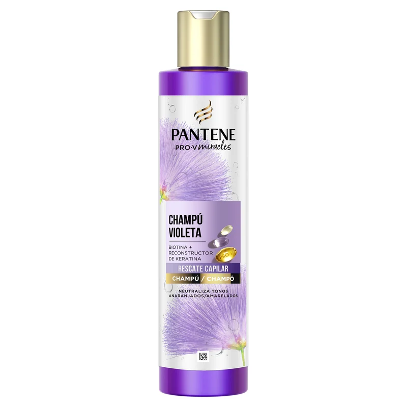 Champú seda violeta Pantene 250ml