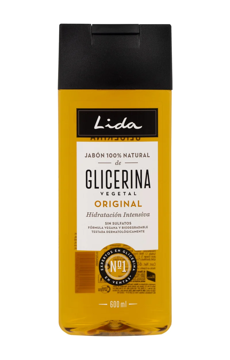 Jabón líquido natural de glicerina Lida 600ml