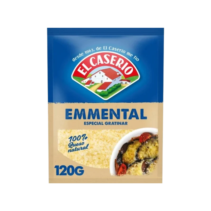 Queso Emmental Rallado El Caserío 120g