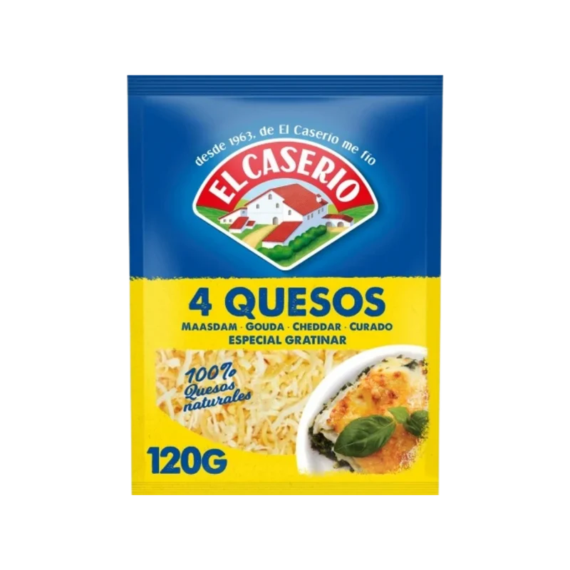 4 Quesos Rallado El Caserío 120g