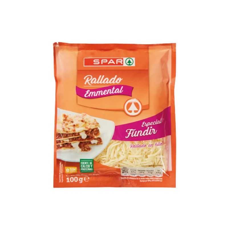 Queso Rallado Emmental SPAR 100g