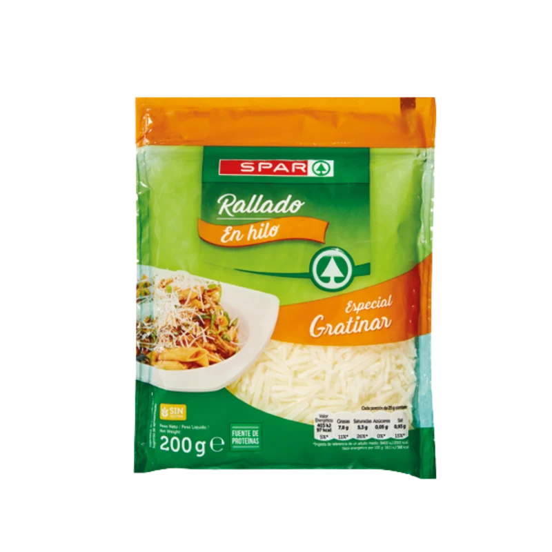 Queso Rallado en Hilo SPAR 200g