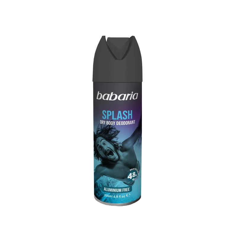 Desodorante spray hombre splash sin aluminio Babaria 150ml