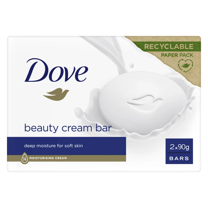 Pastilla jabón tocador Dove p2 90g/u