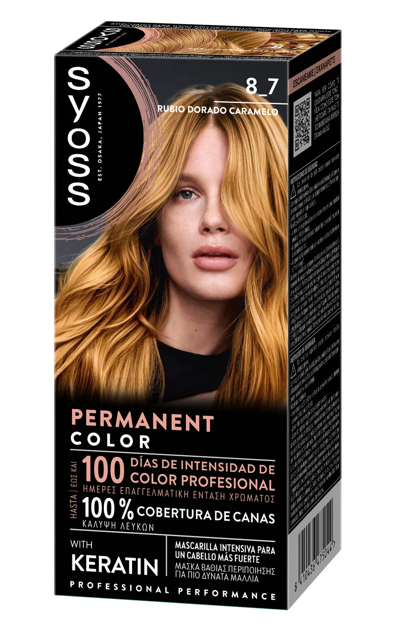 Tinte 8-7 rubio dorado car Syoss1u