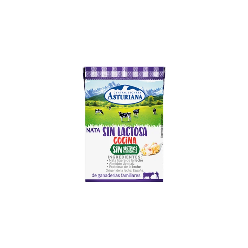 Nata para Cocinar sin Lactosa Asturiana 200ml