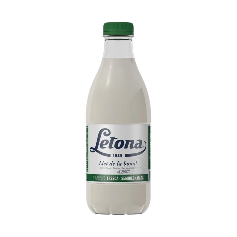 Leche Fresca Semidesnatada Letona 1L