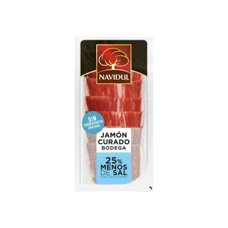 Jamón Curado 25% Menos de Sal Navidul 45g