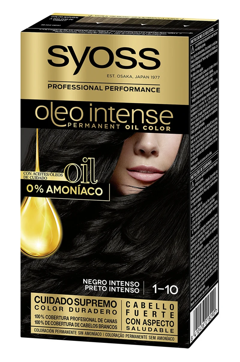 Tinte negro intenso 1-10 oi Syoss 50ml