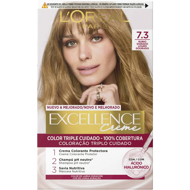 Tinte rubio 7.30 Excellence l'oreal 1u
