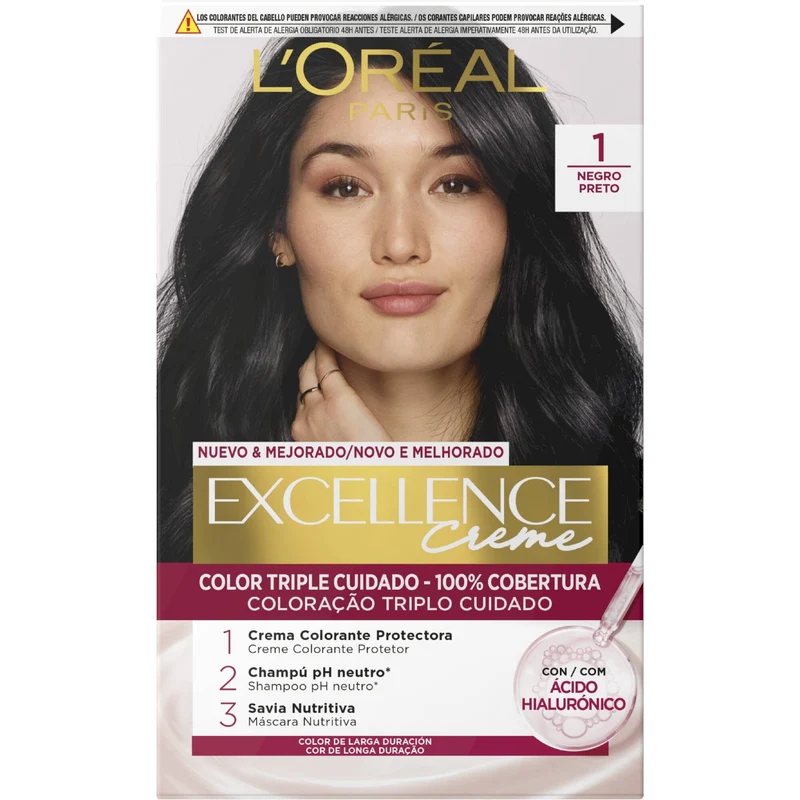 Tinte negro 1 Excellence l'oreal 1u