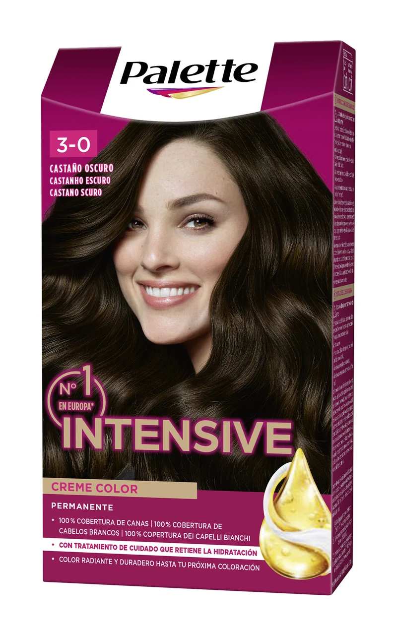 Tinte castaño oscuro 3 intensive Palette 115ml