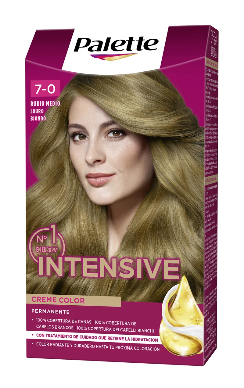 Tinte rubio medio 7 intensive Palette 115ml